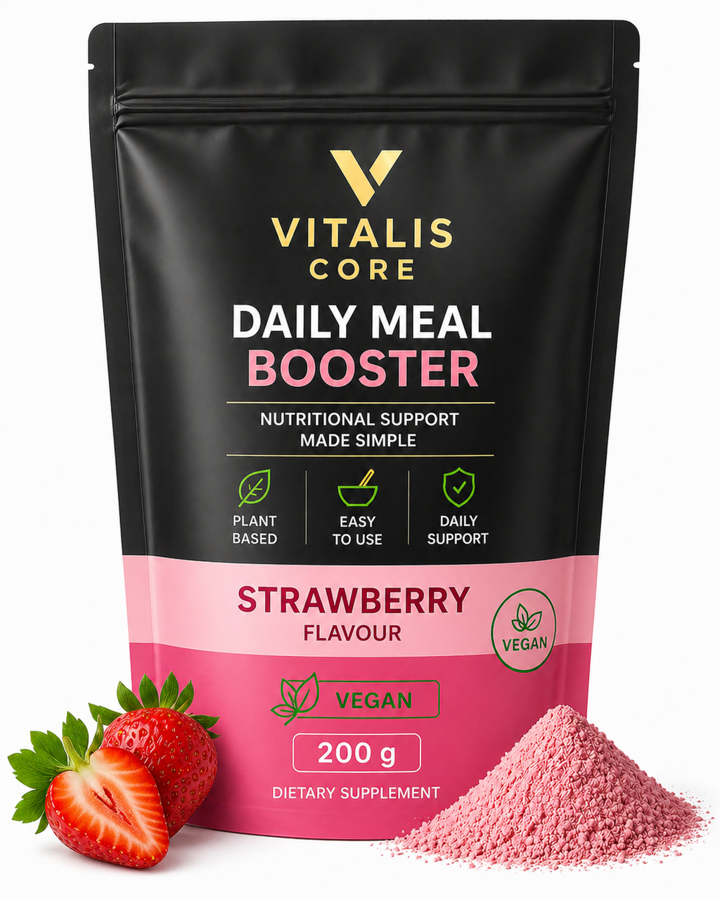 Vitalis Core Vegan – Daily Meal Booster Powder (200 g)