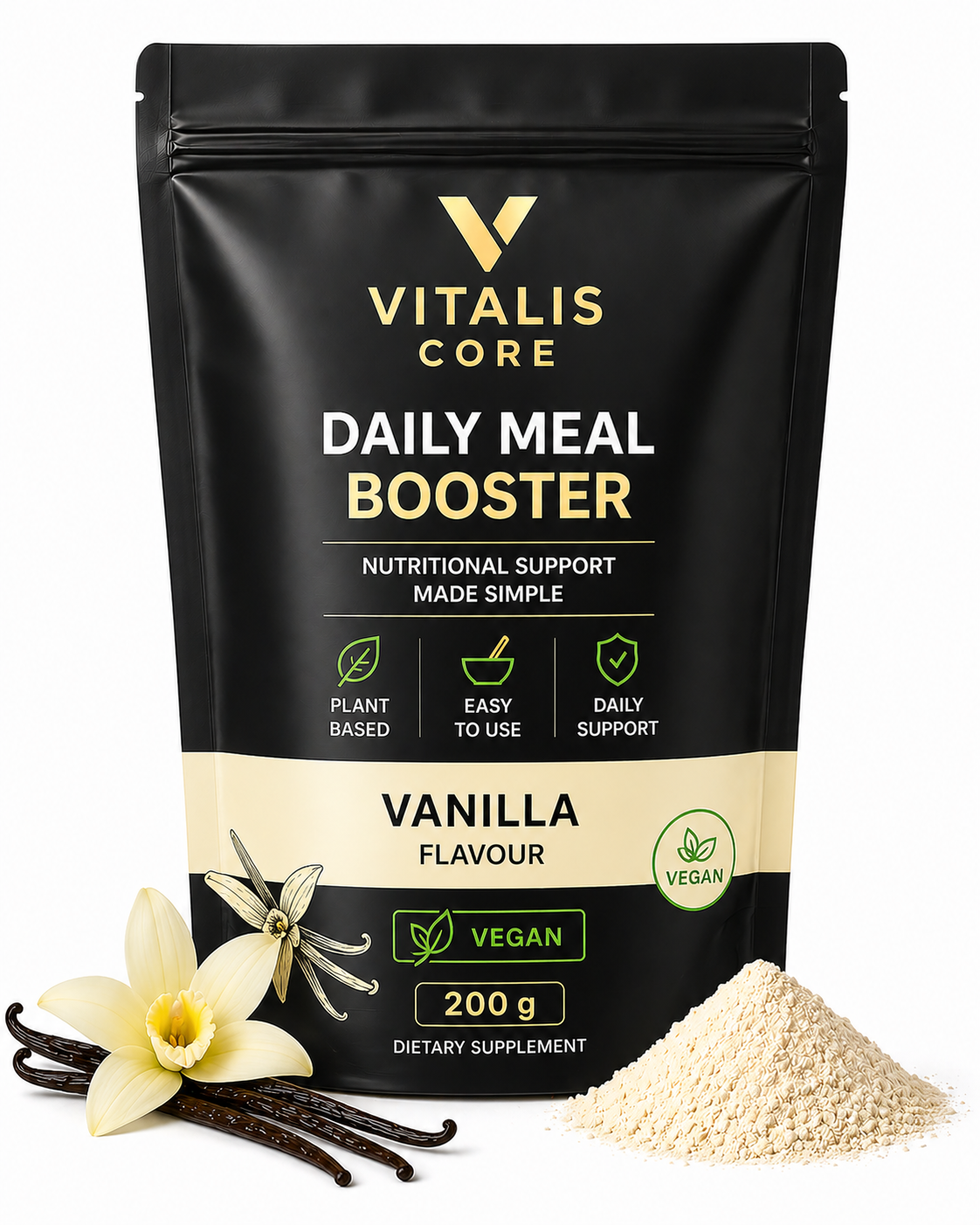 Vitalis Core Vegan – Daily Meal Booster Powder (200 g)