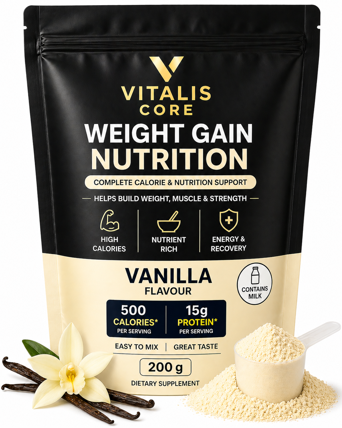 Vitalis Mass Plus – Weight Gain Nutrition Powder (200 g)